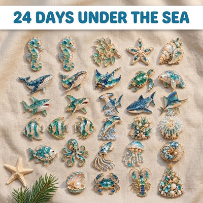 Sea Glass Coastal Christmas Advent Calendar 2026 | 24 Days of Ocean Treasures