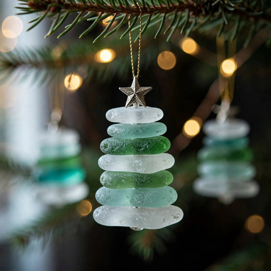 Sea Glass Christmas Tree Advent Calendar 2026 | 24 Sea Glass Tree Ornaments