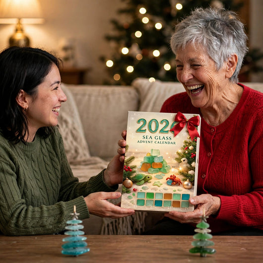 Sea Glass Christmas Tree Advent Calendar 2026 | 24 Sea Glass Tree Ornaments