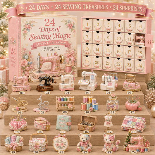 Sewing Advent Calendar 2026 | 24 Collectible Sewing Miniatures for Quilters and Crafters