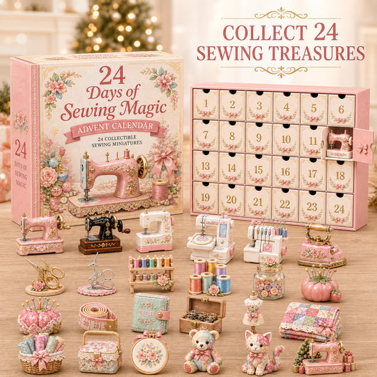 Sewing Advent Calendar 2026 | 24 Collectible Sewing Miniatures for Quilters and Crafters