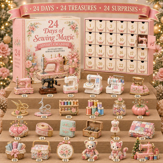 Sewing Advent Calendar 2026 | 24 Collectible Sewing Miniatures for Quilters and Crafters