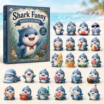 Shark Advent Calendar 2026 | 24 Funny Shark Ornaments