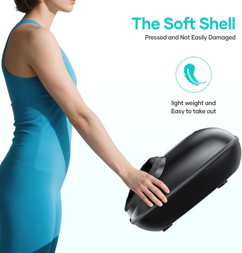 Foot Massager with Heat | Shiatsu Foot Massager Machine with Kneading and Air Compression
