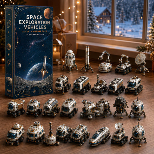 Space Exploration Vehicles Advent Calendar 2026 | 24 Rocket and Rover Miniatures