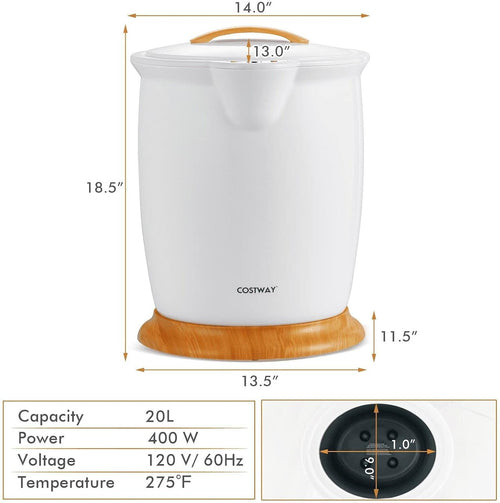 Towel Warmer Bucket 20L with Fragrance Disc Holder | Towel Warmer for Bathroom, Heated Towel Bucket, Spa Towel Heater