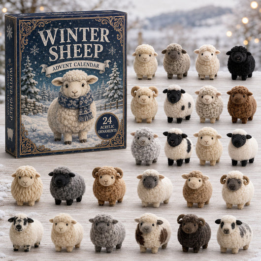 Winter Sheep Advent Calendar 2026 | 24 Sheep Ornaments