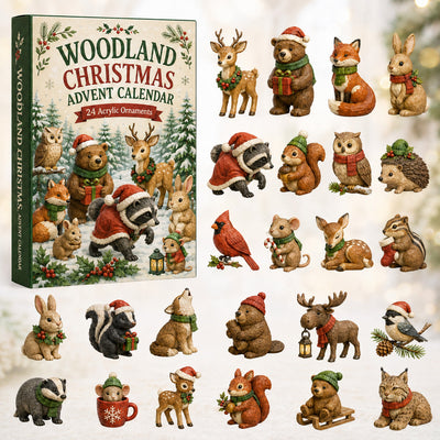 Woodland Animals Advent Calendar 2026 | 24 Woodland Animal Ornaments