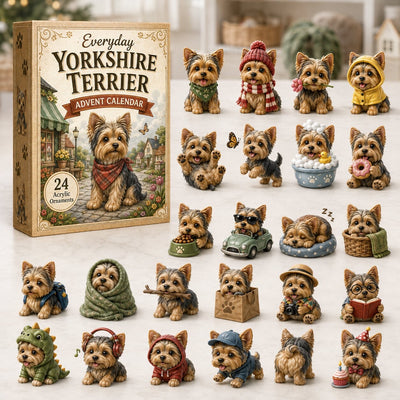 Yorkshire Terrier Advent Calendar 2026 | 24 Yorkie Ornaments